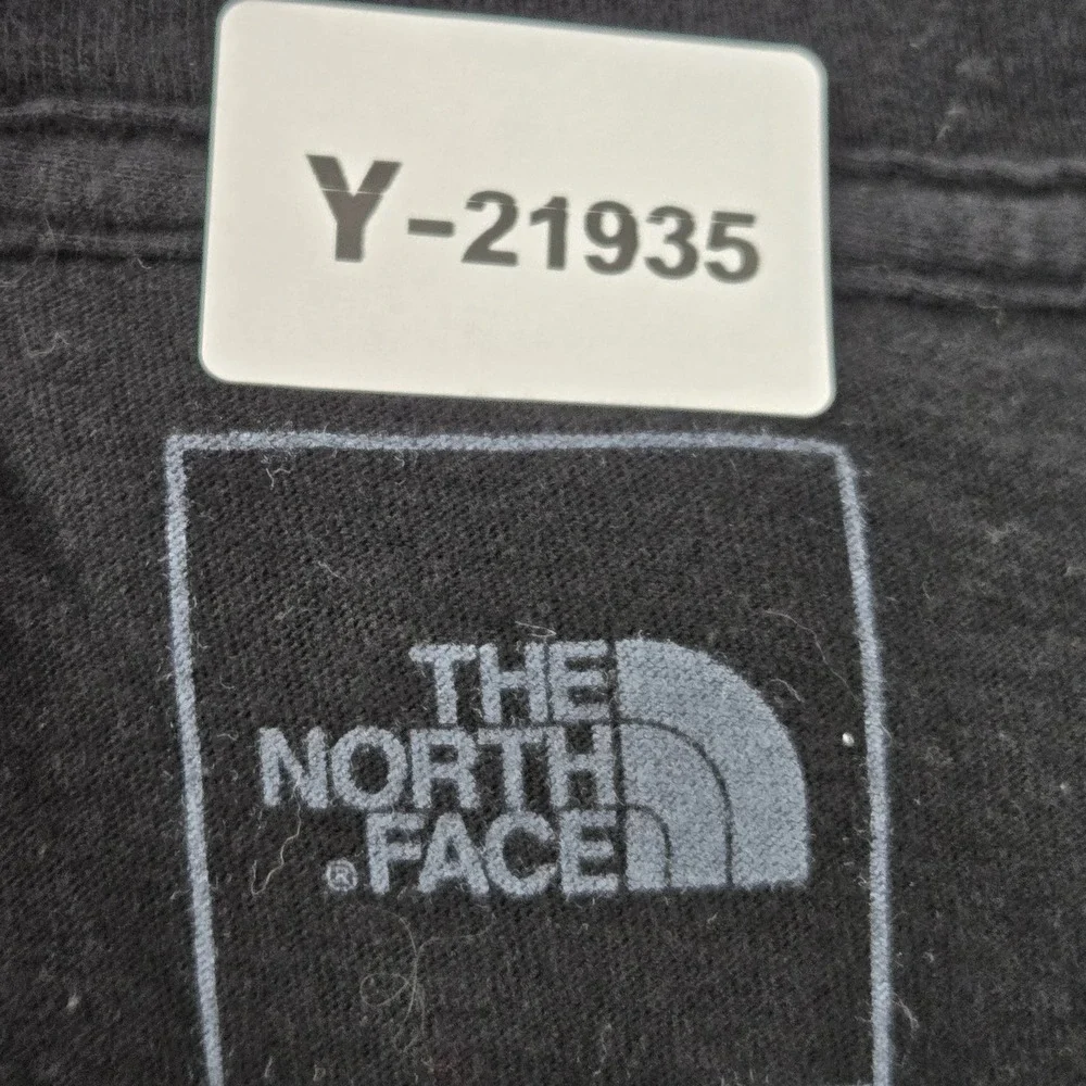 The North Face‎ Men Shirt XL Black Graphic Print Leaves Logo Long Sleeve